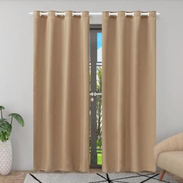 Imagem de Cortina Jasmim Para Sala Quarto Oxford Liso 2,80 X 2,50 Metros - Vitor