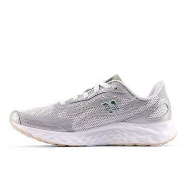 Imagem de New Balance Fresh Foam Arishi V4 Tira Lux Tênis de corrida masculino, preto/cimento preto/cimento preto, 48 largo, Raincloud/prata metálico/verde alpino escuro, 40