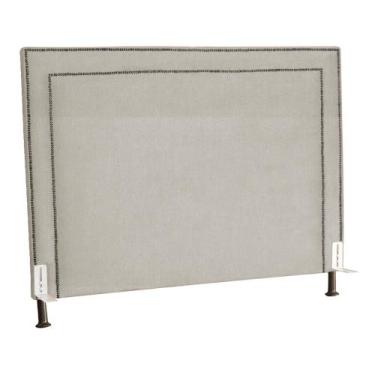 Imagem de Cabeceira Para Cama Box Solteiro 90cm Viviane Suede - Estopar, Bege