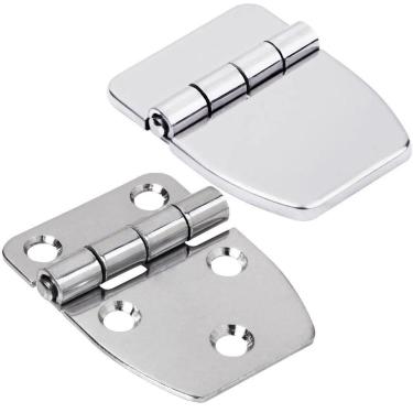 Imagem de Dobradiça Em Aço Inox 316 Com 2 X 3 Furos E Capa 37X57X2Mm