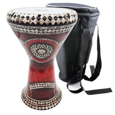 Imagem de Darbuka solo estilo egípcio Horizon Zaza Percussion de 45,7 cm (fumaça vermelha)