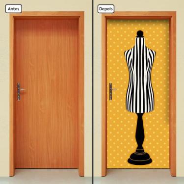 Imagem de Adesivo Decorativo de Porta - Manequim de Costura - 1519cnpt - Allodi