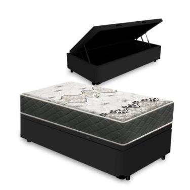 Imagem de Cama Box Baú com Colchão de Espuma D33 Gazin Iso 3000 Solteiro 88cm - 