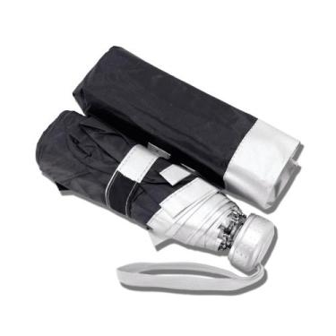 Imagem de Guarda chuva mini uv unissex compacto com sombrinha proteção solar - F