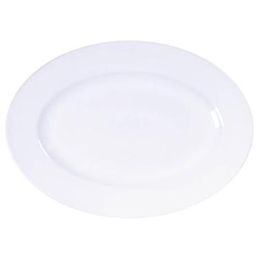 Imagem de Travessa Oval Porcelana Tramontina Baixela 32x25cm Branco Maria Augusta Salada Petiscos