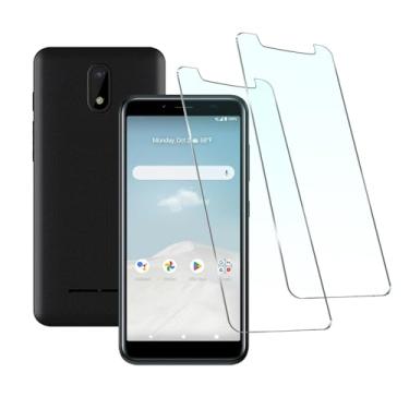 Imagem de Tuxiwei Protetor de tela de vidro temperado ANS P550 [pacote com 2], dureza 9H HD transparente ANS Artia Sp555D Flim de vidro temperado [anti-impressão digital anti-estilhaçamento] anti-arranhões sem
