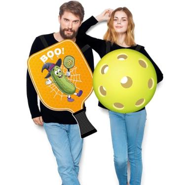Imagem de Yearntown 2 peças de fantasia de casal de Dinkball para adultos, fantasia esportiva divertida para Halloween, esportes, festa, casal, cosplay