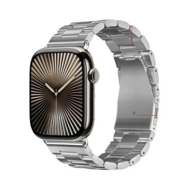 Imagem de Pulseira De Metal Em Aço Inoxidável Para Apple Watch 46mm 42mm 44mm 40