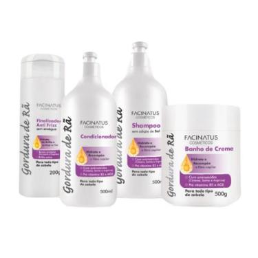 Imagem de Kit capilar gordura de rã facinatus - 4 itens