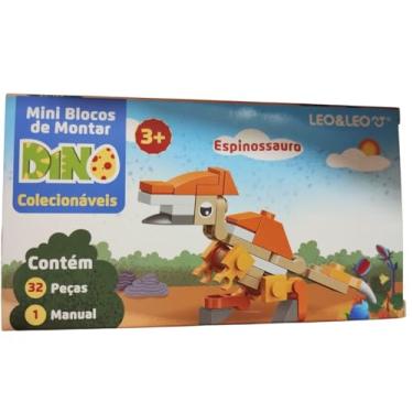 Imagem de Mini Bloco de Montar Infantil Fundo do Mar ou Dino. (ESPINOSSAURO)