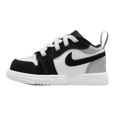 Imagem de Nike Tênis infantil Air Jordan 1 Low Alt, Branco/preto/prata fosco/vermelho fogo, 22