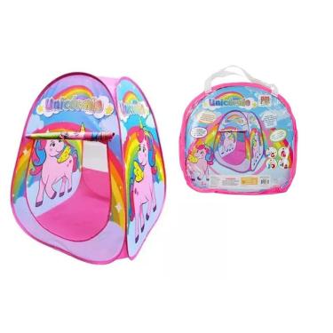 Imagem de Barraca Tenda Infantil Unicórnio Cor Pink - Dm Toys
