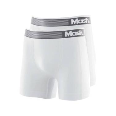 Imagem de Kit com 2 Cuecas Boxer Mash 710.01, Branco, GG
