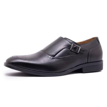 Imagem de Sapato Social Masculino Monk Strap Até 45 Estiloso Jesse Avalon em Cou