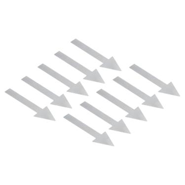 Imagem de Adesivo Arrow 5 cm, 4 folhas, placa direcional PVC adesivo removível para pisos, marcação de parede, cinza