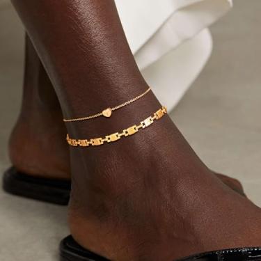 Imagem de Tornozeleira feminina para pés joias delicadas pulseira tornozeleira