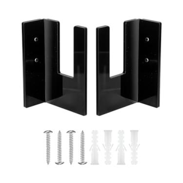 Imagem de 2 peças de suporte de parede para snowboard, suporte de parede para snowboard rack de armazenamento de snowboard suporte de parede rack de exibição de prancha de neve para prancha de esqui longboard