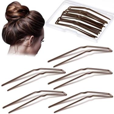 Imagem de Grampos de cabelo Bobby Pins Waydress em forma de U 36 peças para mulh