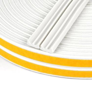 Imagem de Tira de vedação de isolamento à prova de som para janelas com proteção autoadesiva (E-White, 33 pés)