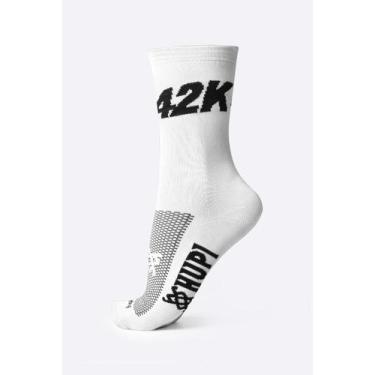 Imagem de Meia Corrida HUPI 42K Branco - LT para pés menores 34-38, Branco