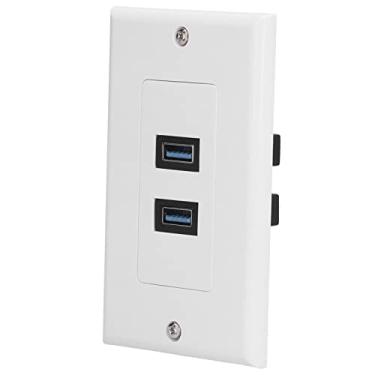 Imagem de Zerodis Tomada de Parede USB Com Portas USB 3.0 Duplas Jardinagem Doméstica Interruptores de Melhoria da Casa Soquetes Interruptores Soquetes Carregamento de Alta Velocidade e Transmissão de Dados