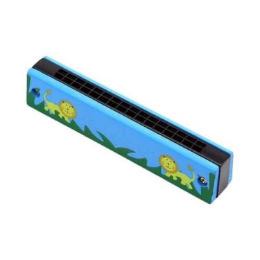 Imagem de Flauta De Madeira Infantil Em Formato De Desenho Animado Com 6 Furos E