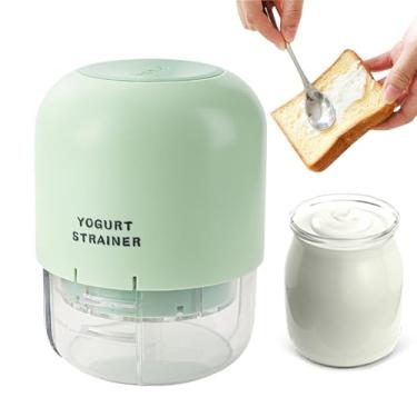 Imagem de Coador de iogurte pequeno tipo prensa | Cesta de coador de suco, peneira de filtro removível para molho, chá, café, cozinha, mel, leite, bebida, paneer