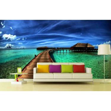 Imagem de Papel de Parede Painel Fotográfico Praia n66 2,00X3,00 - Voce Decorand