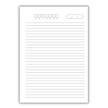 Imagem de Refil de fichário 80 folhas simples pautado univeristário