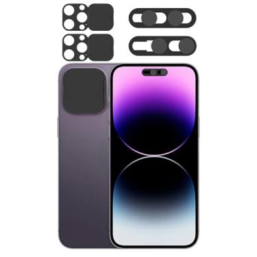 Imagem de Capa de privacidade compatível com iPhone 14 Pro/iPhone 14 Pro Max com capa de câmera frontal, protege a privacidade e a segurança, capa para câmera antirespião de reconhecimento facial, design fácil