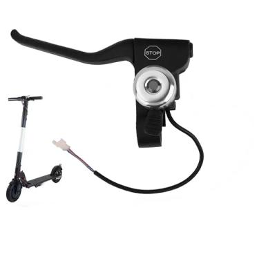 Imagem de Alavanca de freio esquerdo de nylon e metal para substituição da alavanca do freio esquerdo com campainha para trotinete elétrica GOTRAX