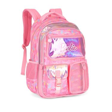 Imagem de Mochila de Costas G Barbie PINK Holográfica Luxcel | Brilho, Estilo e Amplo Espaço!