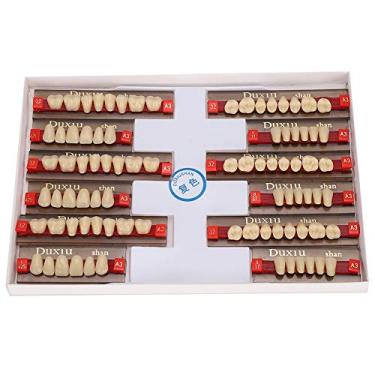 Imagem de Yinhing Dentes de Resina Sintética Dentes de Prótese Acrílica para Dentistas Com Superfície Lisa e Resistência Ao Calor Adequados para Confecção de Dentaduras Completas ou únicas
