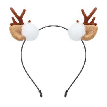 Imagem de Tedercle Faixa de cabeça com orelhas de chifres de rena