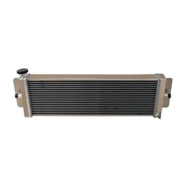 Imagem de Cekupni Intercooler de alumínio de 2 fileiras de ar para água trocador de calor 61.0 cm x 20.3 cm Core Superchar, ar-água Intercooler líquido trocador de calor radiador, para Holden Commodore Toyota