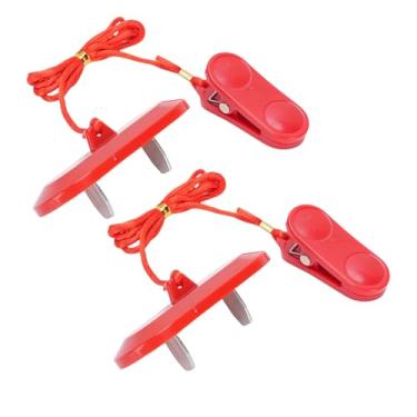 Imagem de RiToEasysports Chave de Segurança do ímã da Esteira, Chave Universal da Máquina de Corrida da Parada Automática da Emergência da Esteira de 2 Pces para a Segurança Aumentada do Treino