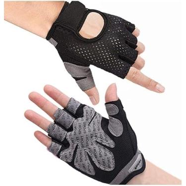 Imagem de Luvas de ginástica masculinas e femininas, proteção profissional das mãos, luvas de treinamento respiráveis, antiderrapantes para levantamento de peso, crossfit, fitness