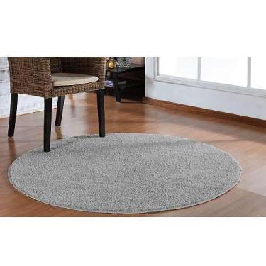 Imagem de Kit 2 Tapete Redondo Sala 100 x 100 E 150 x 150 Classic Cinza - Tapete