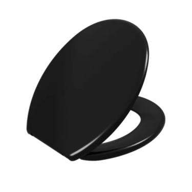 Imagem de Oval Universal Tampa para Vaso Sanitário - Não Almofadado(Preto)