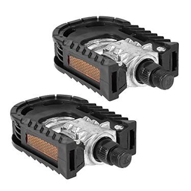 Imagem de Pedais de bicicleta dobráveis plataforma plana pedais pedais peças de bicicleta MTB antiderrapantes