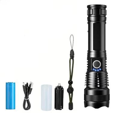 Imagem de Lanterna superpotente Lanterna tática de alta intensidade para agricultura, acampamento e segurança em emergências (Super lanterna)