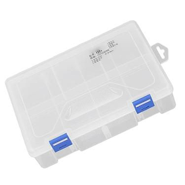 Imagem de ZJchao Caixa de Compartimento 2 Grades Organizador de Peças Pequenas Recipiente de Armazenamento Transparente PP Com Divisórias Ajustáveis ​​para Ferramentas de Joias Acessórios