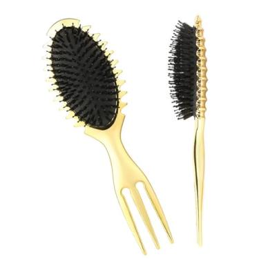 Imagem de Escova Para Cabelos Cacheados Definir Cachos,Portátil Ergonômico Com Confortável - Escova de Estilização Capilar,Presente para Ela Mulher Mãe Namorada Esposa Aniversário Natal Ano