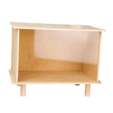 Imagem de Gralara Caixa de escavação para hamster, recipiente para escavação, esconderijo, banheira de areia para hamster e ratos de pequeno porte, Grande