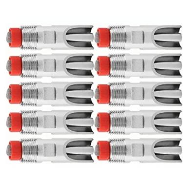 Imagem de Generic Bebedor de Mamilo de Porco de Aço Inoxidável Durável Com Saída Automática de água, Alimentador de Bebedouro Com Taxa de Fluxo Ajustável para Porcos Ovelhas, 10 Unidades para Casa de Animais