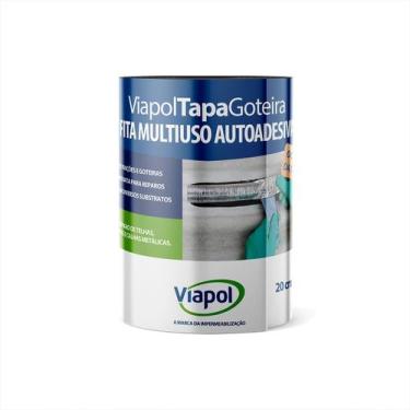 Imagem de Tapa Goteira Adesivo Asfáltico Fita Multiuso Alta Adesividade 20cm X 1