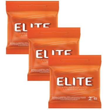 Imagem de Kit 3 Preservativos Blowtex Elite 3 Unidades