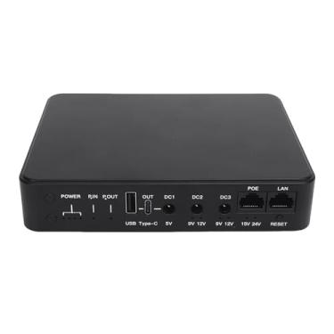 Imagem de WALFRONT Fonte de Alimentação Mini UPS 6 Portas de Backup de Bateria Com 10400mAh para Monitoramento de Segurança da Câmera do Roteador, Fonte de Alimentação Ininterrupta Portátil à Prova de Fogo