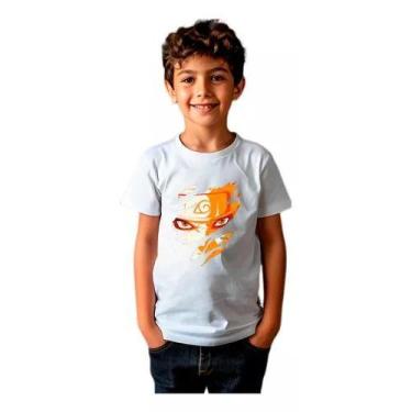 Imagem de Camiseta Infantil Uzumaki Naruto Hokage Anime Manga Naruto - Nerd Bags