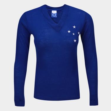 Imagem de Camiseta Cruzeiro Retrô Libertadores 1976 Feminina-Feminino